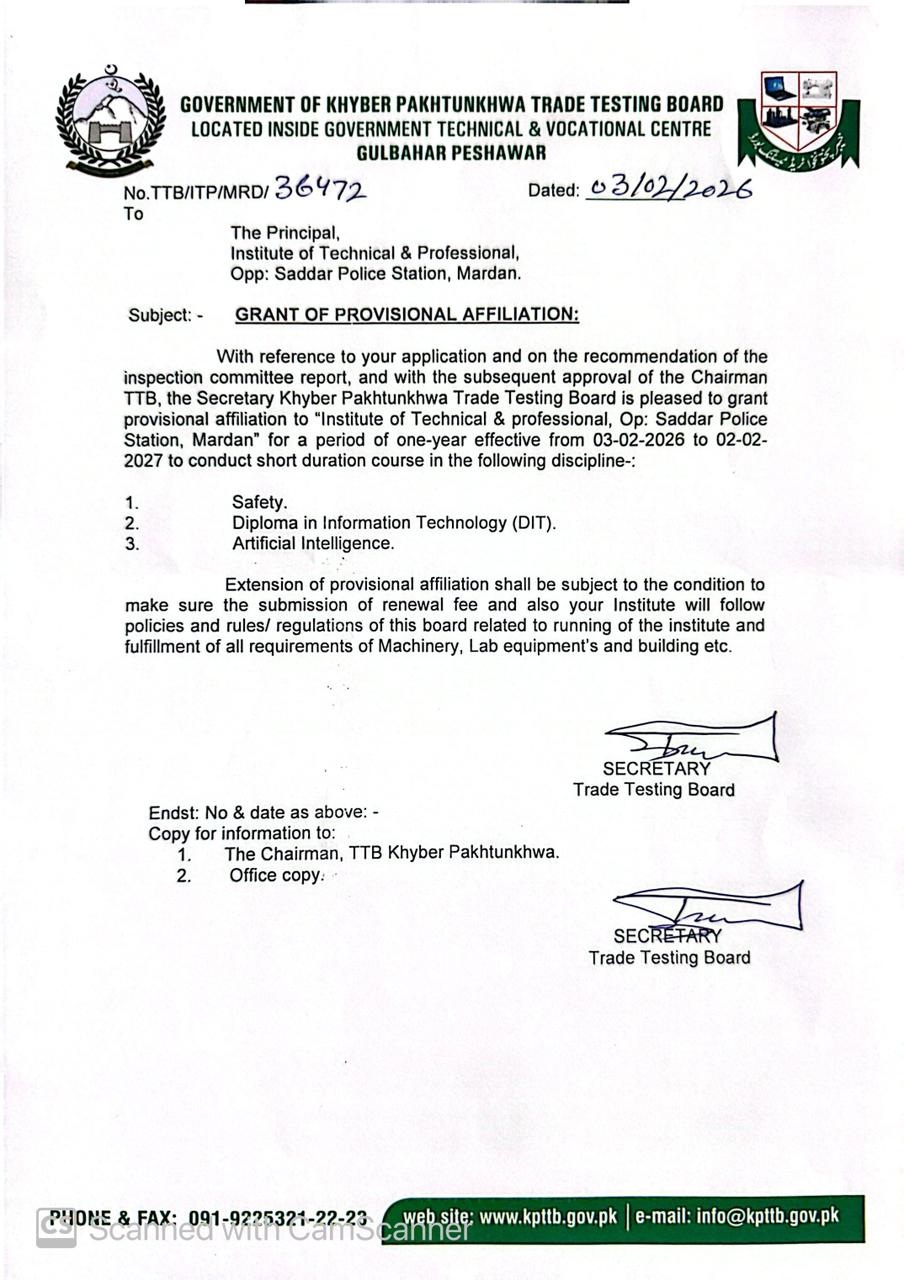 TTB Approved Professional Programs